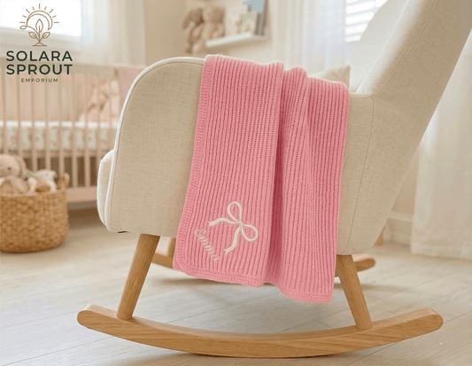 Rib Knitted Receiving Wool Blankets - Solara Sprout Emporium