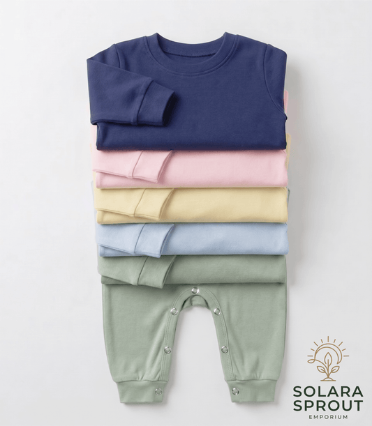 Brushed Knit Baby Romper - Romey pastel tones custom embroidery South Africa