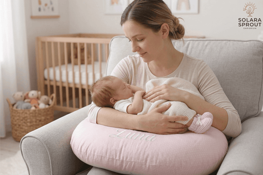 Breastfeeding Pillow for Pregnancy & Baby Sitting Support - Solara Sprout Emporium