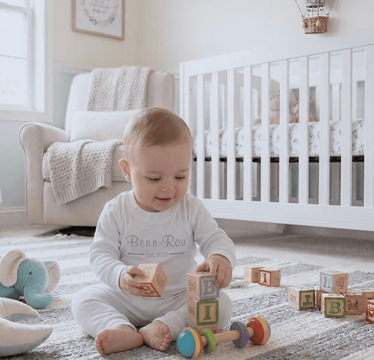 Custom Baby Name Cotton Tracksuit Set - Solara Sprout Emporium