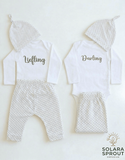 Daisy Print Cotton Knit Harem Pant Set - Solara Sprout Emporium