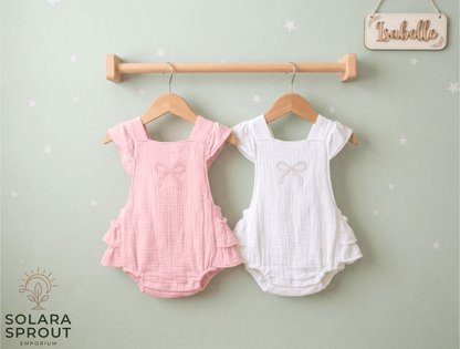 Juliet Baby Girl Ruffled Romper - Solara Sprout Emporium