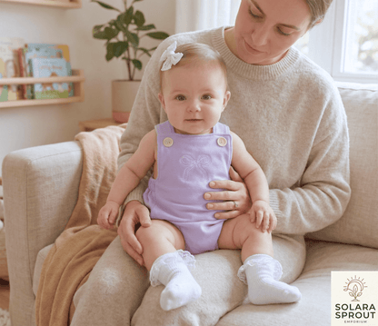 Lavender Baby Cotton Romper - Solara Sprout Emporium