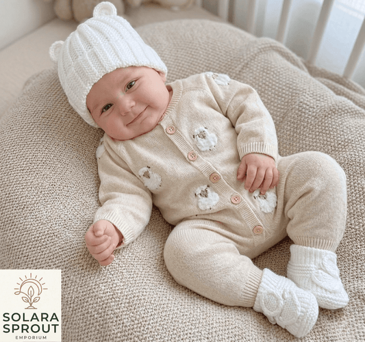 Little Sheep Premium Baby Knit Jumper Set - Solara Sprout Emporium