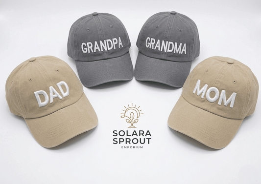 Mom and Dad caps - Solara Sprout Emporium