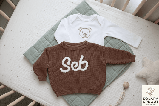 Plain Jersey with Baby Custom name - Solara Sprout Emporium