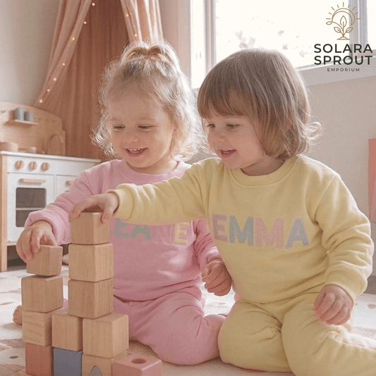 Rainbow Baby Sweater with Custom Baby Name - Solara Sprout Emporium