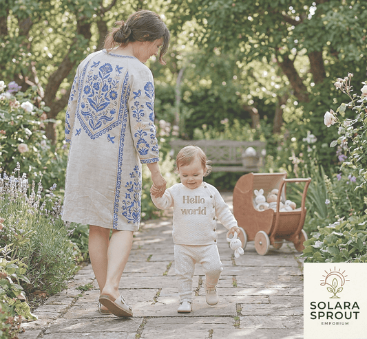 Tula Baby Custom Name Knitwear Set - Solara Sprout Emporium